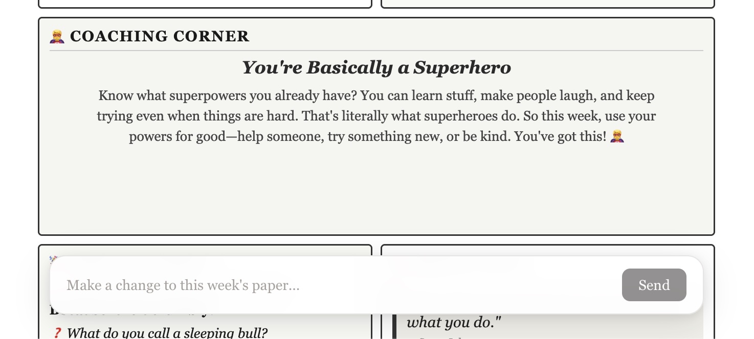 Paper editor with chat interface